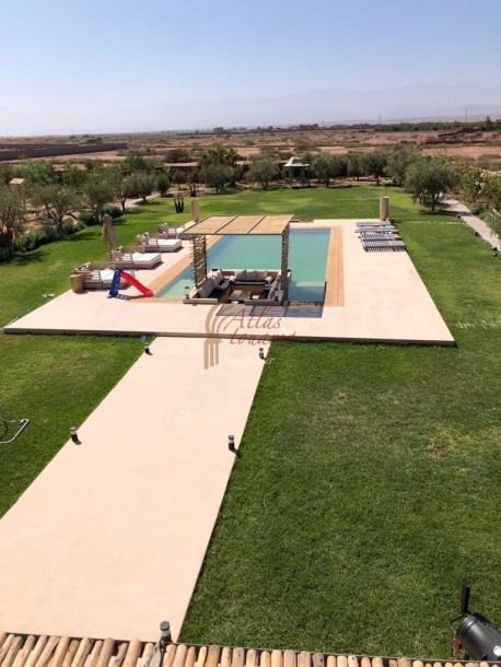 VENTE BELLE VILLA DE 4 CHAMBRES KM17 ROUTE AMIZMIZ MARRAKECH-13