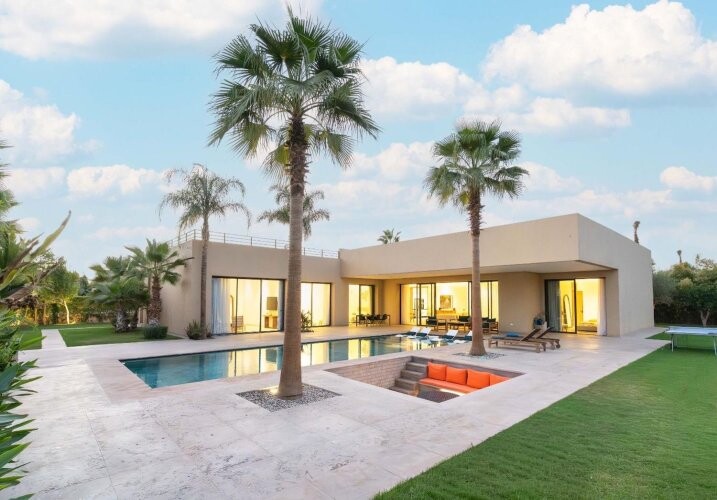 Villa neuve titrée contemporaine 4 chambres Route de l'Ourika-7