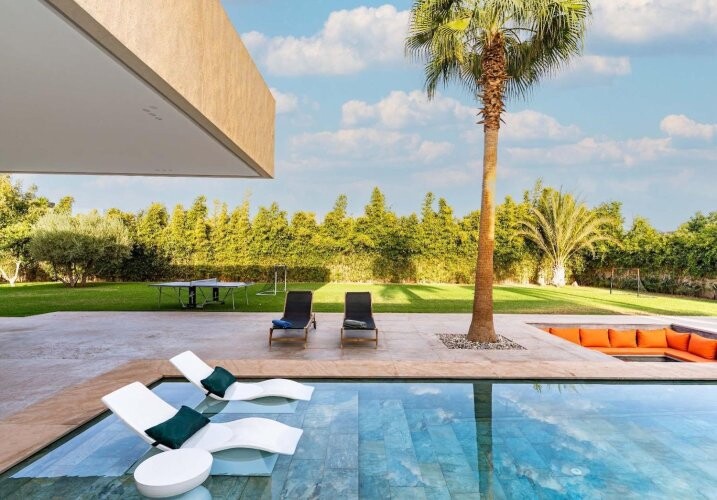 Villa neuve titrée contemporaine 4 chambres Route de l'Ourika-8