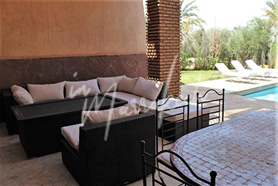 Villa meublée  plain pied sur la route de fes-12