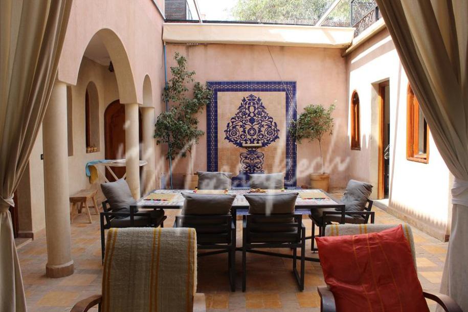 Magnifique villa riad à vendre à la palmeraie-4