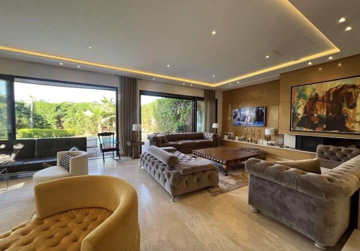 Villa contemporaine 4 suites avec piscine et jacuzzi Route de Tahanaout-2
