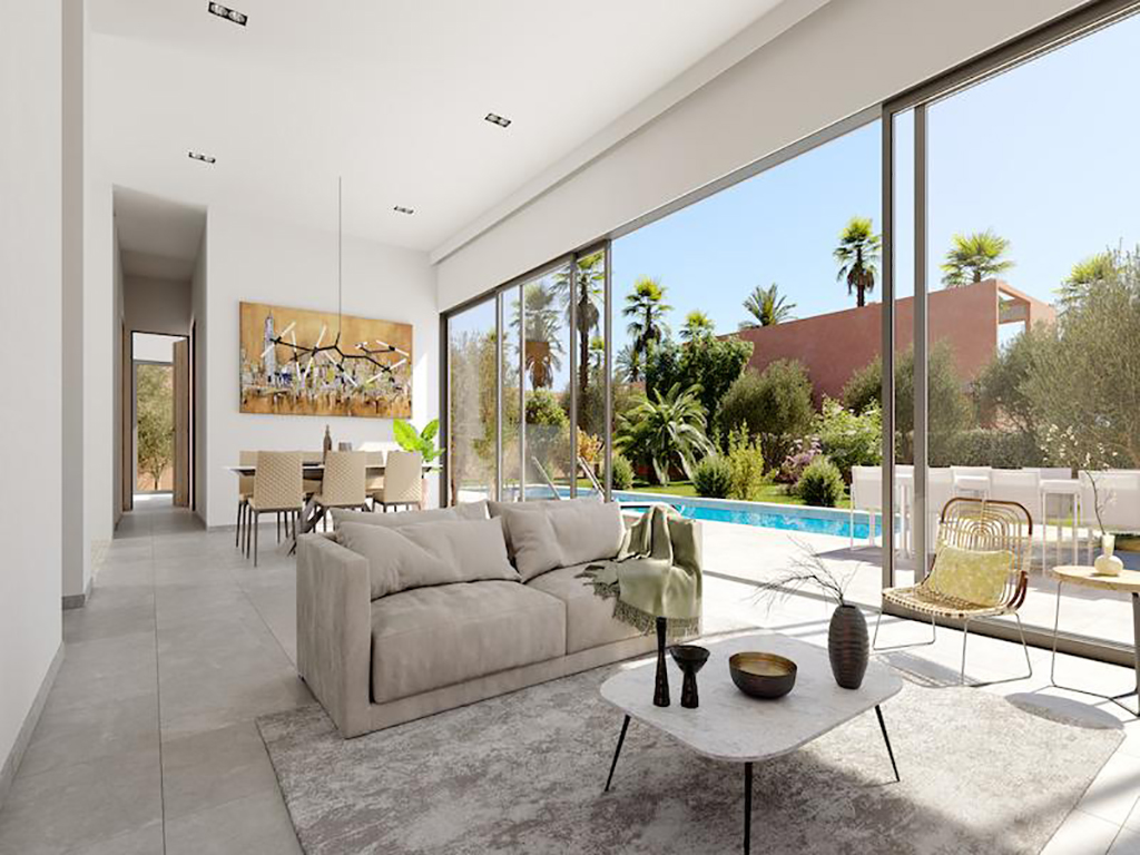 Villas contemporaines neuves axe Ourika