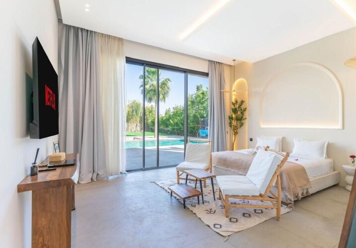 Villa neuve titrée contemporaine 4 chambres Route de l'Ourika-2