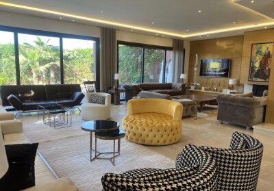 Villa contemporaine 4 suites avec piscine et jacuzzi Route de Tahanaout-3